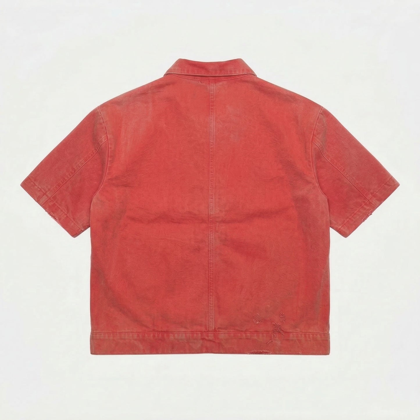 Red Denim Polo