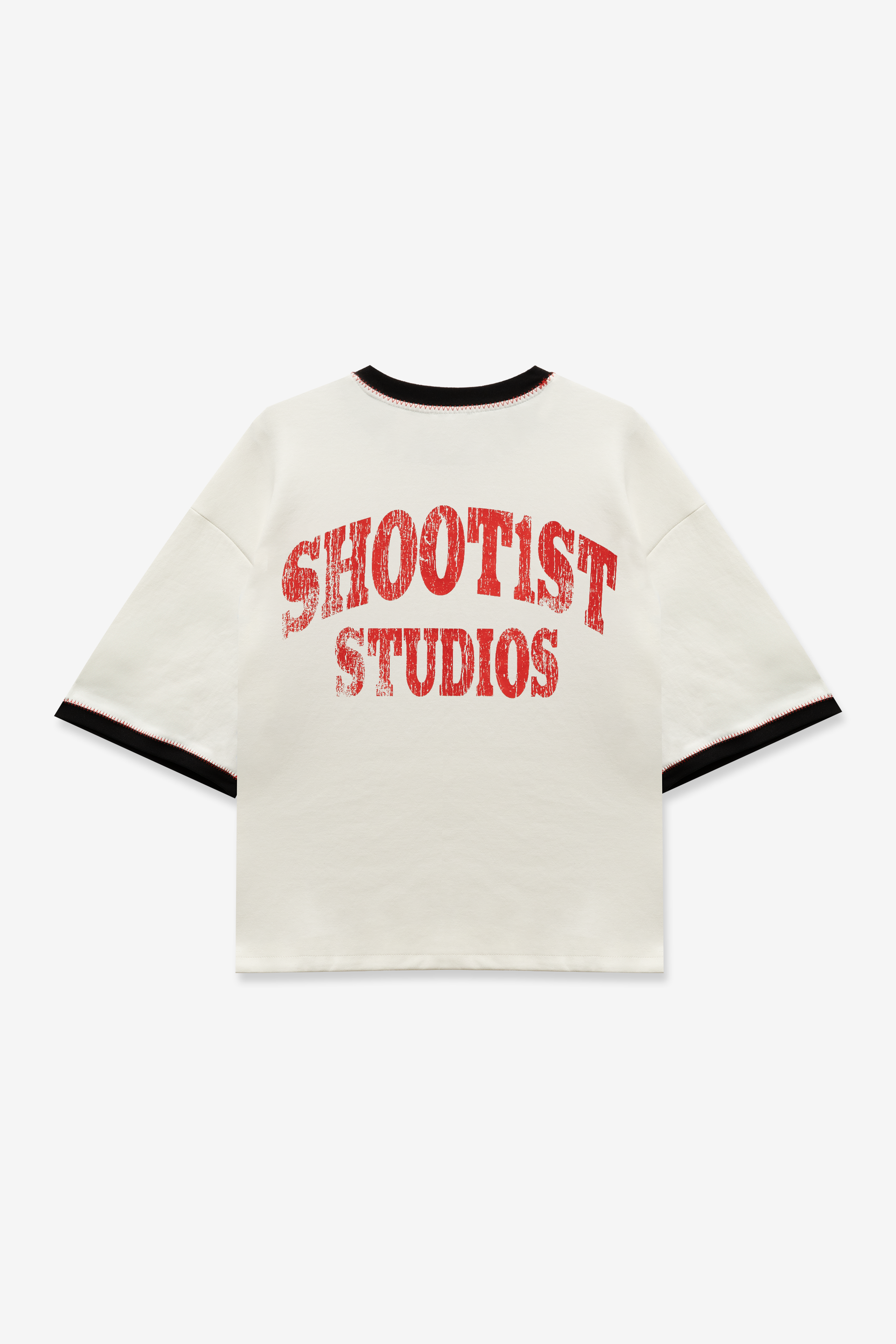 Shoot1st Red Ringer Tee