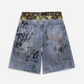 Army Fatigue Denim Shorts