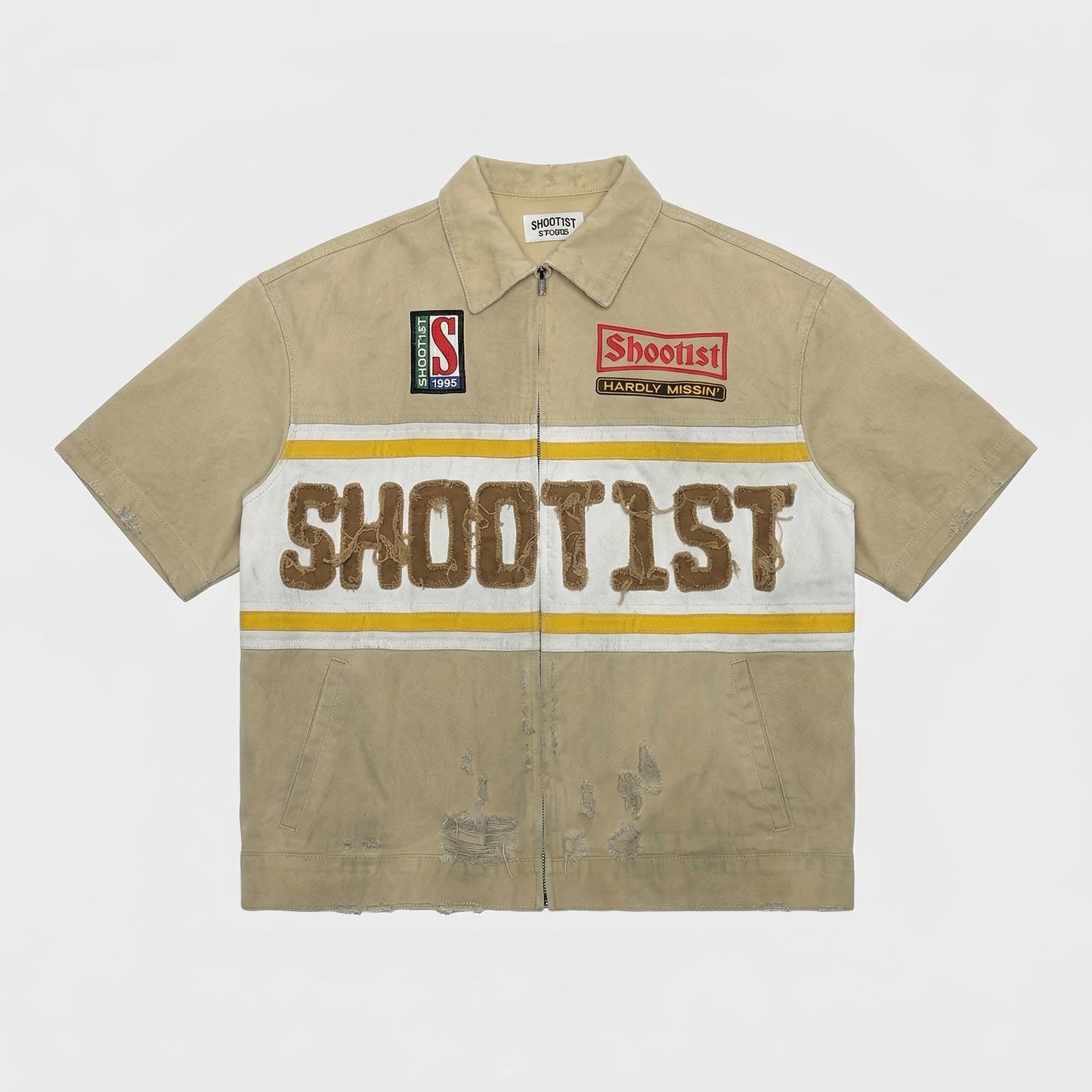 Tan Denim Polo
