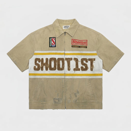 Tan Denim Polo