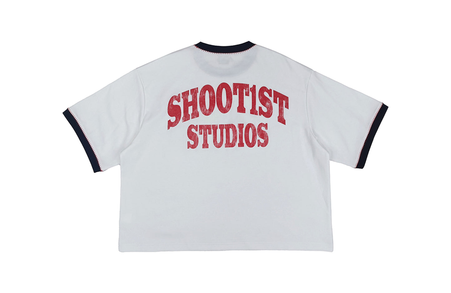 Shoot1st Red Ringer Tee